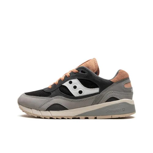 Saucony Shadow 6000 Slip-resistant Abrasion-resistant Low-top Беговые кроссовки Женские Серый Черный