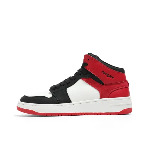 NAVIGARE Амортизация Противоскользящий Устойчивый к истиранию Баланс Отскок Топ Винтажные баскетбольные кроссовки Мужской