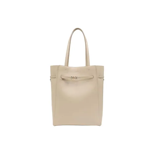 GIVENCHY Voyou Lambskin Tote Bag Shopping Bag Medium Women's Light Umber