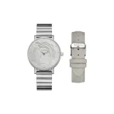 Серебристый/Кремовый белый