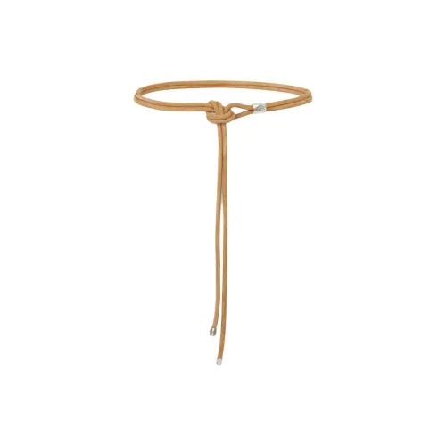 ISABEL MARANT Буква Украшение Овечья кожа Кожаные ремни Женские CAMEL Ширина 1,3 см