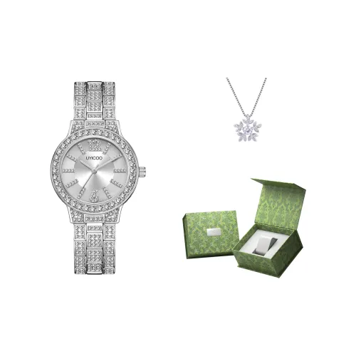 UYICOO Кварцевый механизм, Женские часы, 30 мм, Серебряный