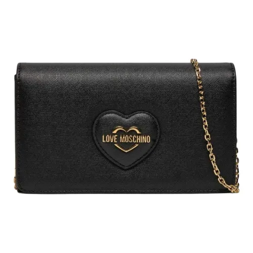 LOVE MOSCHINO Eco Кожа Портативная Сумка через плечо Сумка на плечо Женская Черная