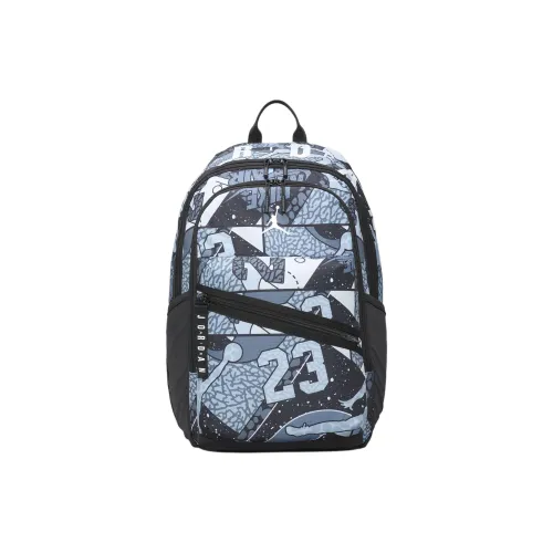 Jordan Backpacks Black & Light Blue Men's