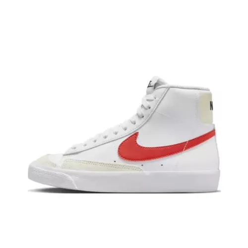 nike Blazer Mid Slip Resistant Abrasion Resistant MID Топ Скейтборд Кроссовки Белый Унисекс