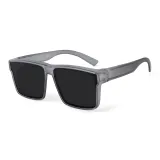 Серый оправа с черно-серыми линзами поляризованные