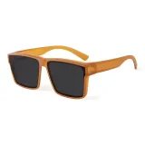 Оранжевая оправа с черно-серыми линзами, поляризованные