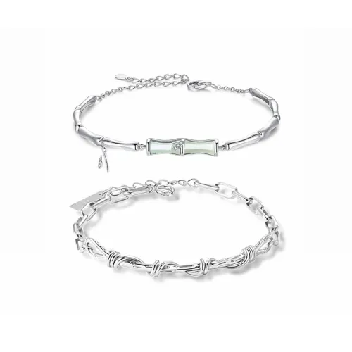 MUYAN Сплав Бамбук Вязаный Браслет Унисекс