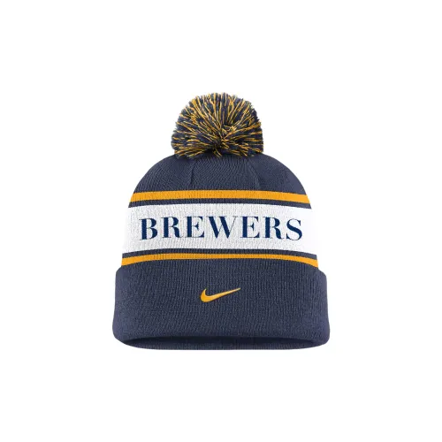 nike Акриловые шапки-бини унисекс морского синего цвета