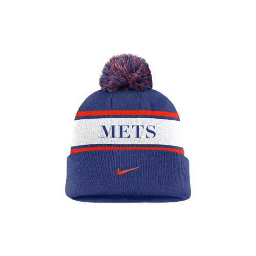 nike Акриловые шапки-бини унисекс синие