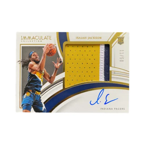 Панини Исайя Джексон Новые Звезды Звезда Карта RPA с автографом Спортивные карты 1 шт