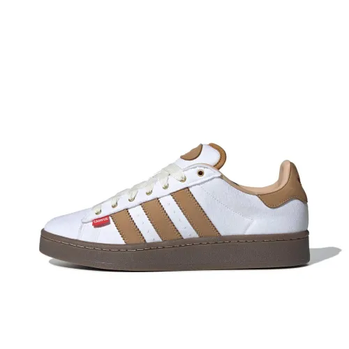 adidas originals Campus 00s Кроссовки для скейтбординга Низкие Белый/Пшенично-коричневый/Волшебный Светло-коричневый Унисекс