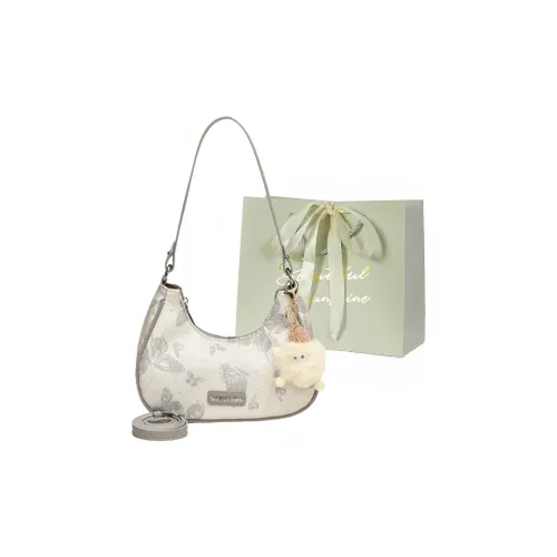 JIANGLIDA ПУ (полиуретан) с шелком Сумка через плечо Стандартная Женская Розовая Экрю Серый Желтая