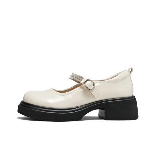 KEKAFU Грубый каблук Мэри Джейн обувь 4,3 см женская