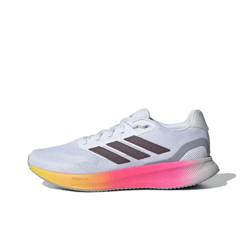 Adidas Runfalcon 5,0 Беговые кроссовки Низкий топ Облачный белый/Аврора/Основной черный Мужской