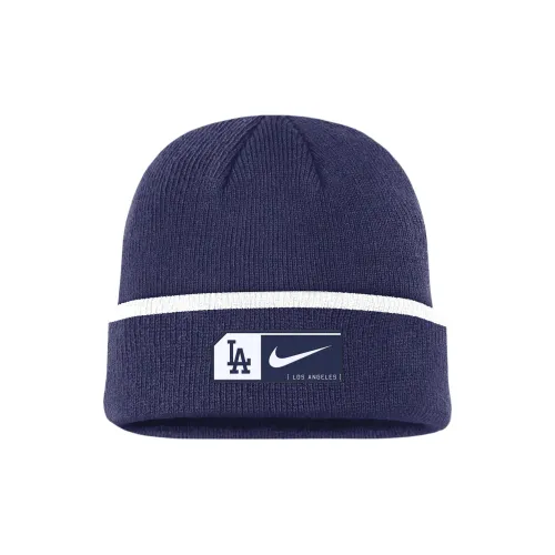 nike Акриловая пряжа акриловые шапки-бини мужские синий