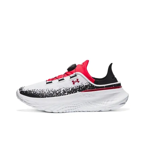 Under Armour SlipSpeed Low Топ Повседневные Беговые Кроссовки Унисекс Белый Красный