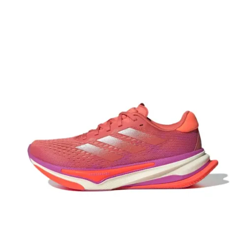 Adidas Supernova Prima Slip-Resistant и Breathable Low-Top Casual Running Shoes Women's Red Silver