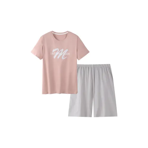 Song Qianya Пижамный комплект Мужской Светло-розовый