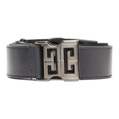 GIVENCHY Значок Дизайн Металл Кожаные ремни Мужской Черный