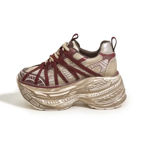 Milan Love Song Нижняя юбка Устойчивая Устойчивая к истиранию Дышащий Низкий Топ Толстоподошвенные кроссовки Женские