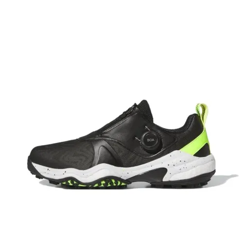 Adidas Износостойкий и Водонепроницаемый Низкий Топ Обувь для гольфа Мужская Черный Белый