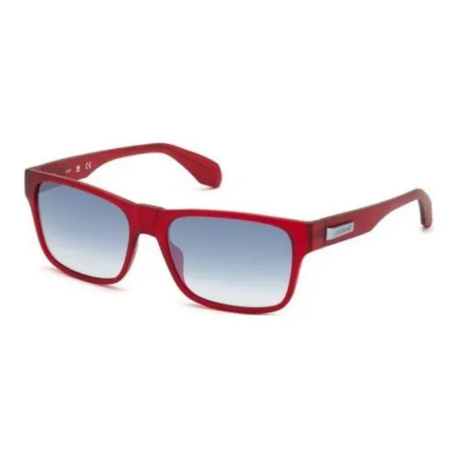 Adidas Originals Plastic Square Sunglasses Men's Red