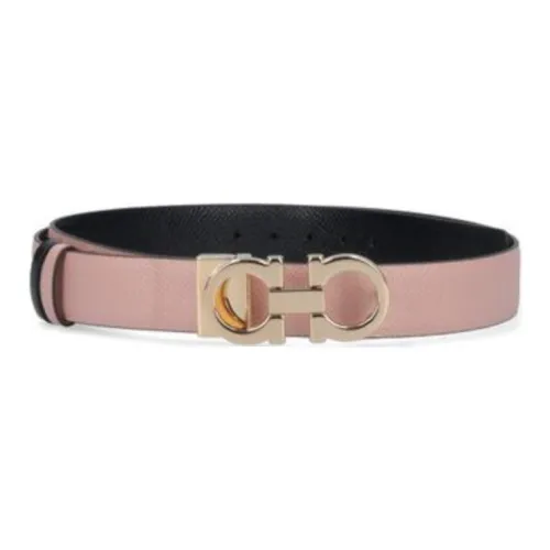 FERRAGAMO Телячья кожа Кожаные ремни Женские Розовый Ширина 2,5CM