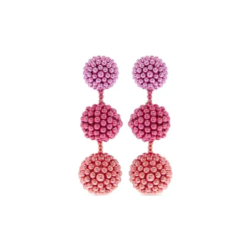 Oscar De La Renta Серьги из металла женские розовый фиолетовый