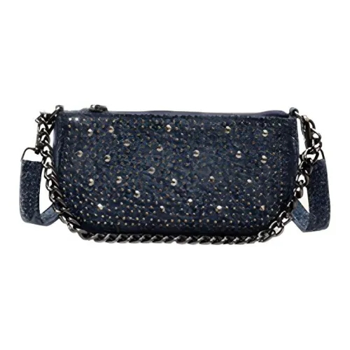 RKM Denim Chain Saddle Bag Shoulder Bag Crossbody Bag Unisex Blue Light Blue RKM Деним Цепочка Седло Сумка Сумка через плечо Сумка на плечо Унисекс Синий Светло-Синий