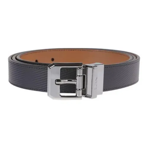 MICHAEL KORS Badge Carving Телячья кожа Leather Belts Мужской Черный Ширина 2,5CM