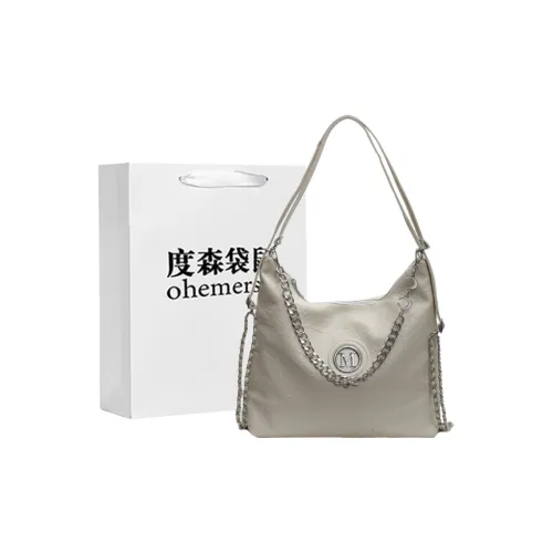 Dusen Kangaroo ПУ (полиуретан) Сумка через плечо Унисекс Экрю Серебристый Черный Коричневый