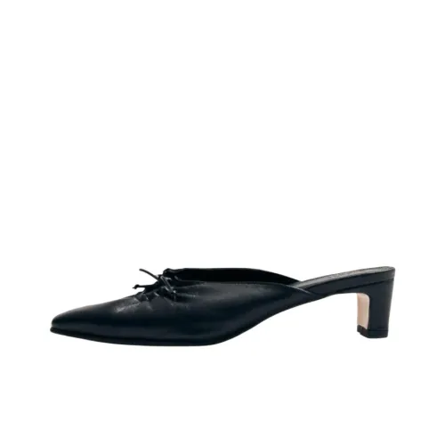 ALOHAS Домашние тапочки 5 см Женские Черные