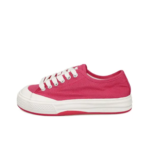 B10CROWN Low-Top Canvas Shoes Pink Red Women's