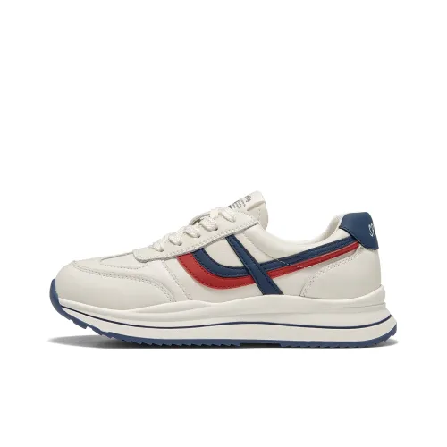 Spider King Low Топ Повседневная обувь Женская Бежевая Синяя