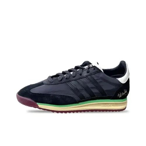 BOB Marley x adidas originals SL 72 Устойчивый к истиранию Низкий Топ Повседневная обувь Мужская Черный Зеленый