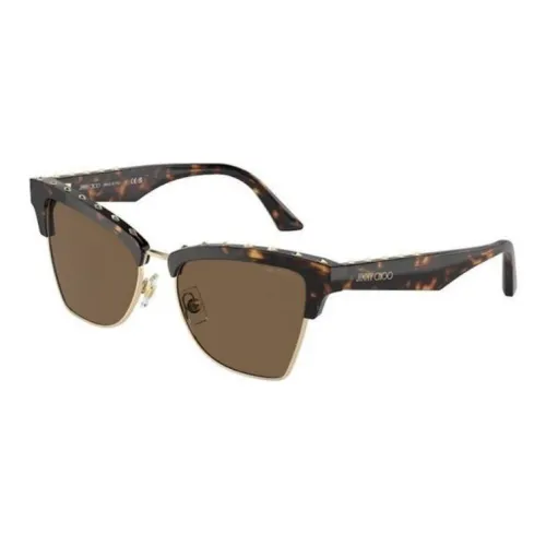 Jimmy Choo Ацетат Квадратные Солнцезащитные Очки Женские Коричневые