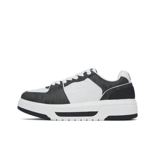 MLB Chunky Liner Slip-Resistant Low Top Casual Shoes Unisex Black MLB Chunky Liner Slip-Resistant Низкий Топ Повседневная Обувь Унисекс Черный