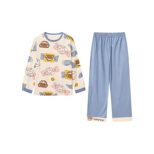 BTK Pajama Комплект Женский Светло-Синий