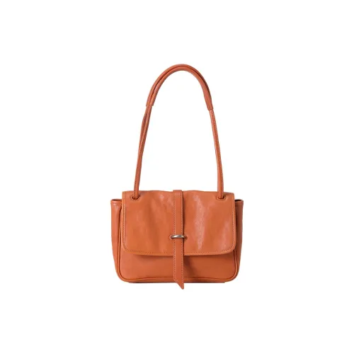 Qiuzhen Leisure Series Растительное дубление Лицевая коровья кожа Курьерская сумка Сумка на плечо Женская Карамель Слоновой серый