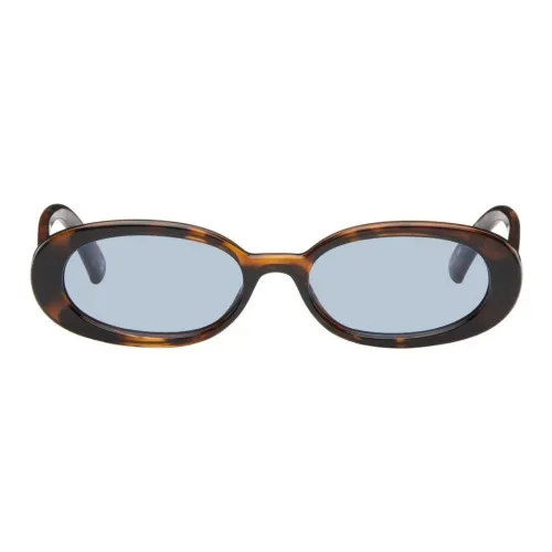Le Specs Полимер OVAL SUNGLASSES Женские Черепаховый