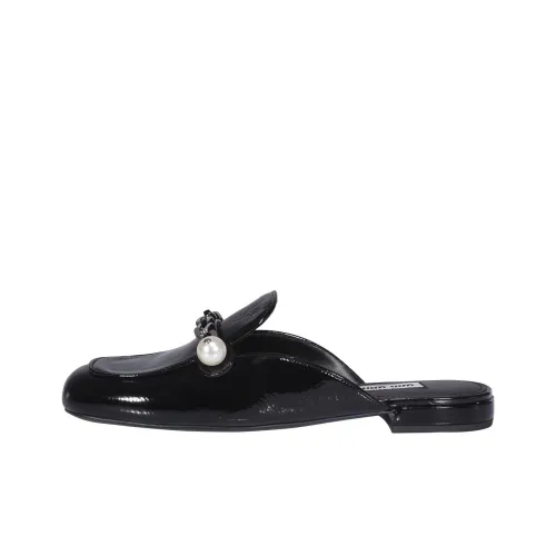 MIU MIU Домашние тапочки Женские Черные