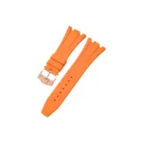 Оранжевый с розовым золотом, застежка-булавка