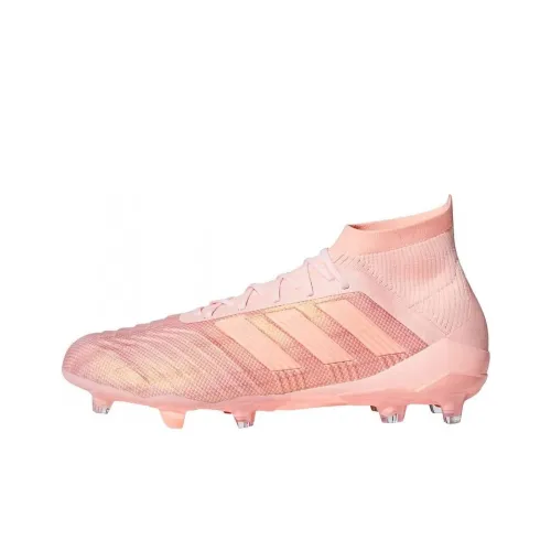 Adidas Predator 18,1 FG Твердый Грунт Противоскользящие Устойчивые к Износу Футбольные Бутсы Мужские Розовый Оранжевый