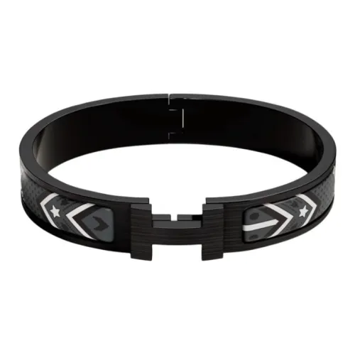 HERMES Cloisonné Фурнитура Наручные повязки Мужской Черный