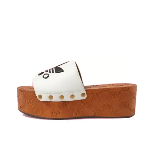 Adidas Originals x GUCCI Стильные Сандалии Женские Белые