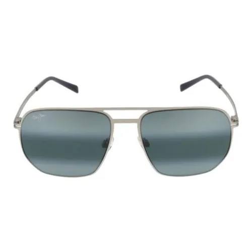 Maui Jim Металл Aviator Солнцезащитные очки Женские Серебристые