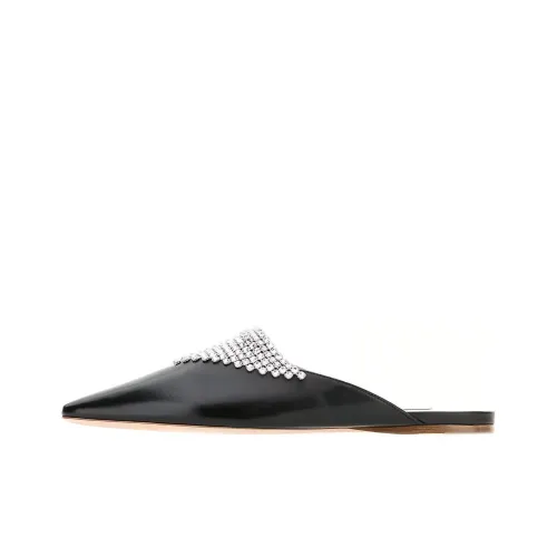 MIU MIU Домашние тапочки Женские Черные