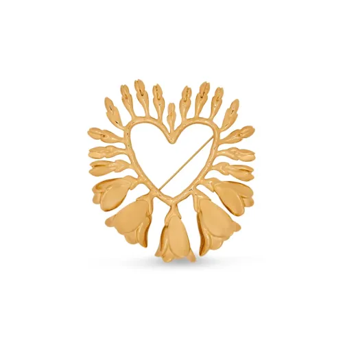 Оскар де ла Рента Латунь Броши Женские Золото