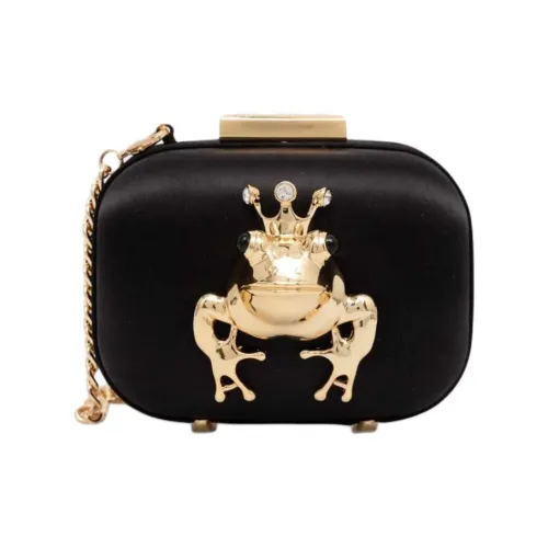 LOVE MOSCHINO Полиэстер Одно плечо Через плечо Клатч Маленький Женский Черный Золотой